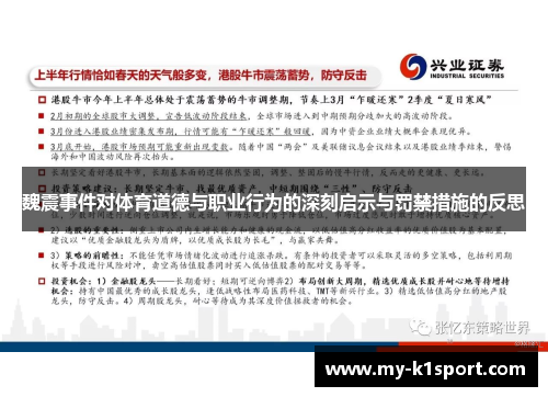 魏震事件对体育道德与职业行为的深刻启示与罚禁措施的反思