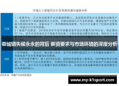 蓉城错失侯永永的背后 薪资要求与市场环境的深度分析